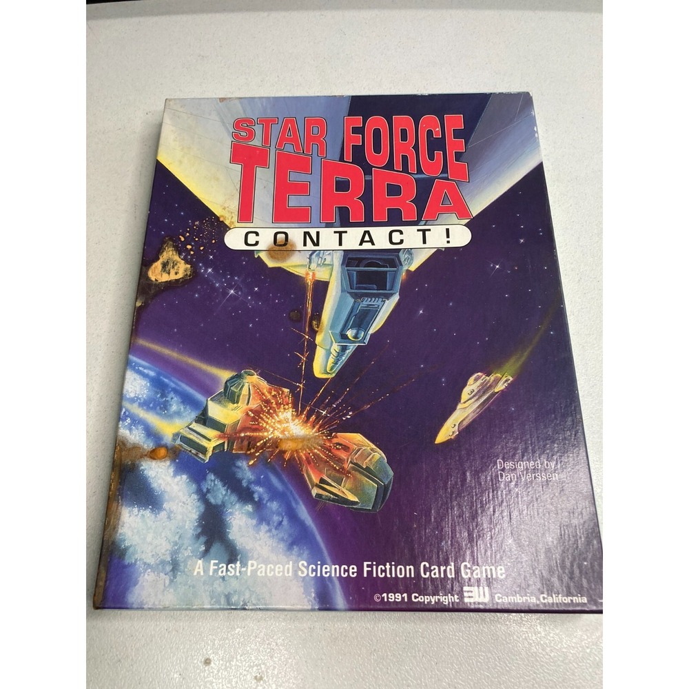 Vintage 1991 3W Star Force Terra Contact Card Game Space Battle Complete